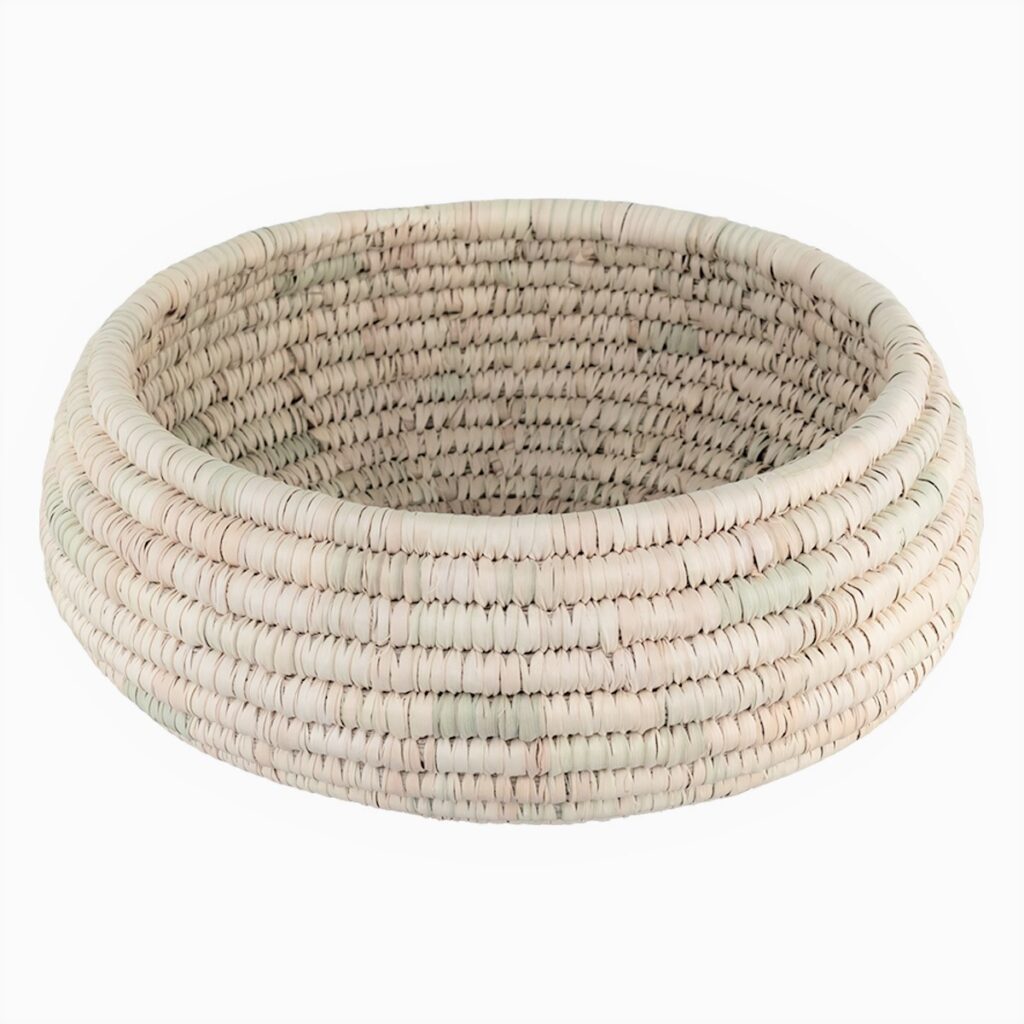 Panier de rangement en feuille de palmier tissé à la main persan