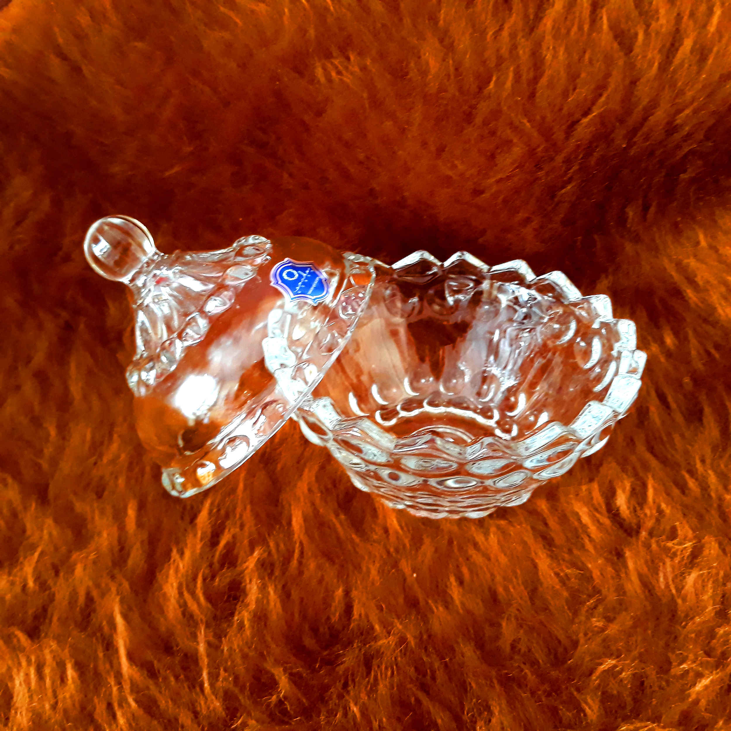 Sucrière en Verre avec Couvercle Modèle Onyx