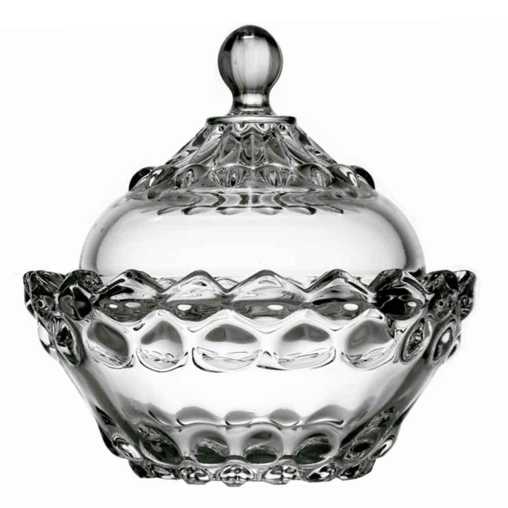 Sucrière en Verre avec Couvercle Modèle Onyx