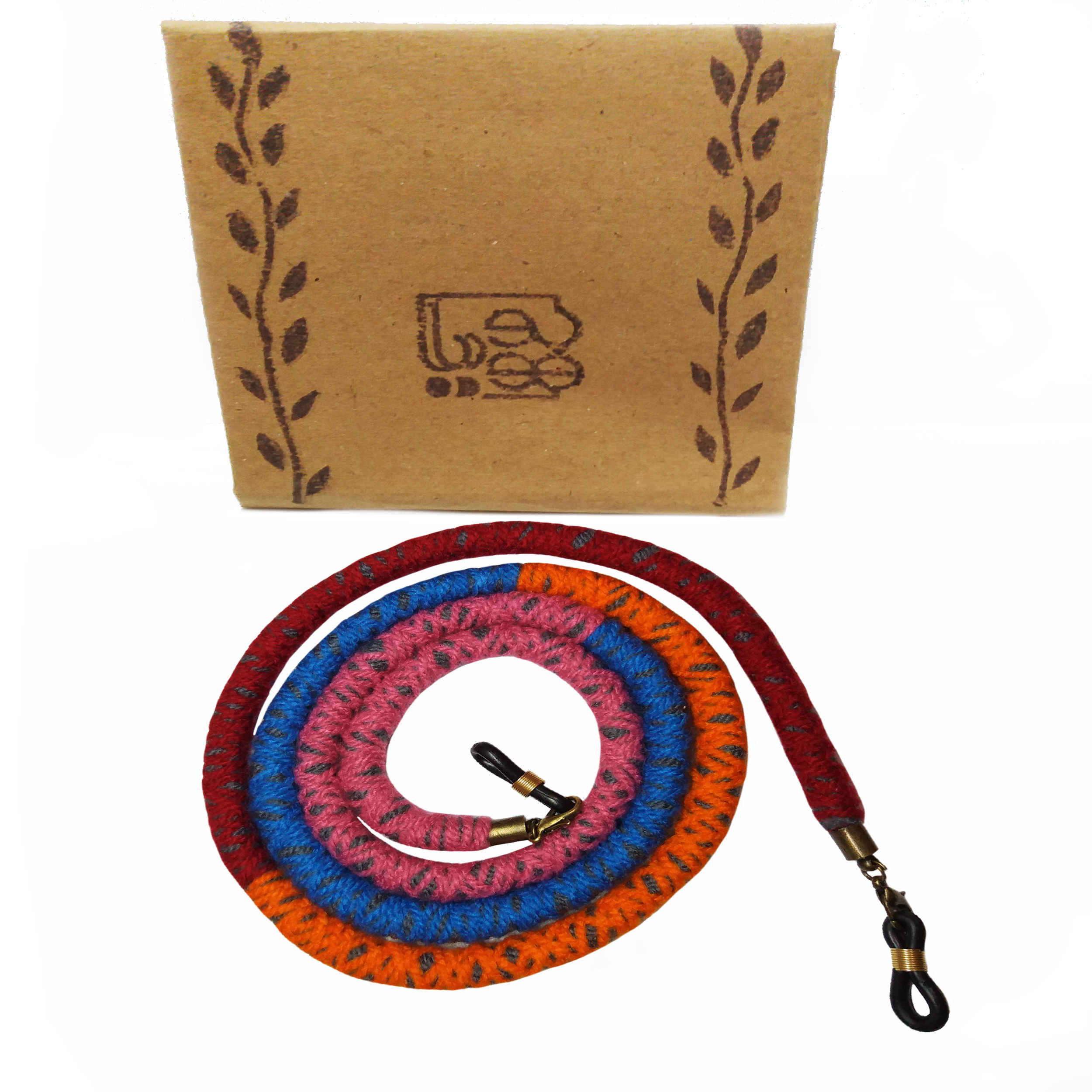 Cordon de lunettes tissé à la main en fibres de coton