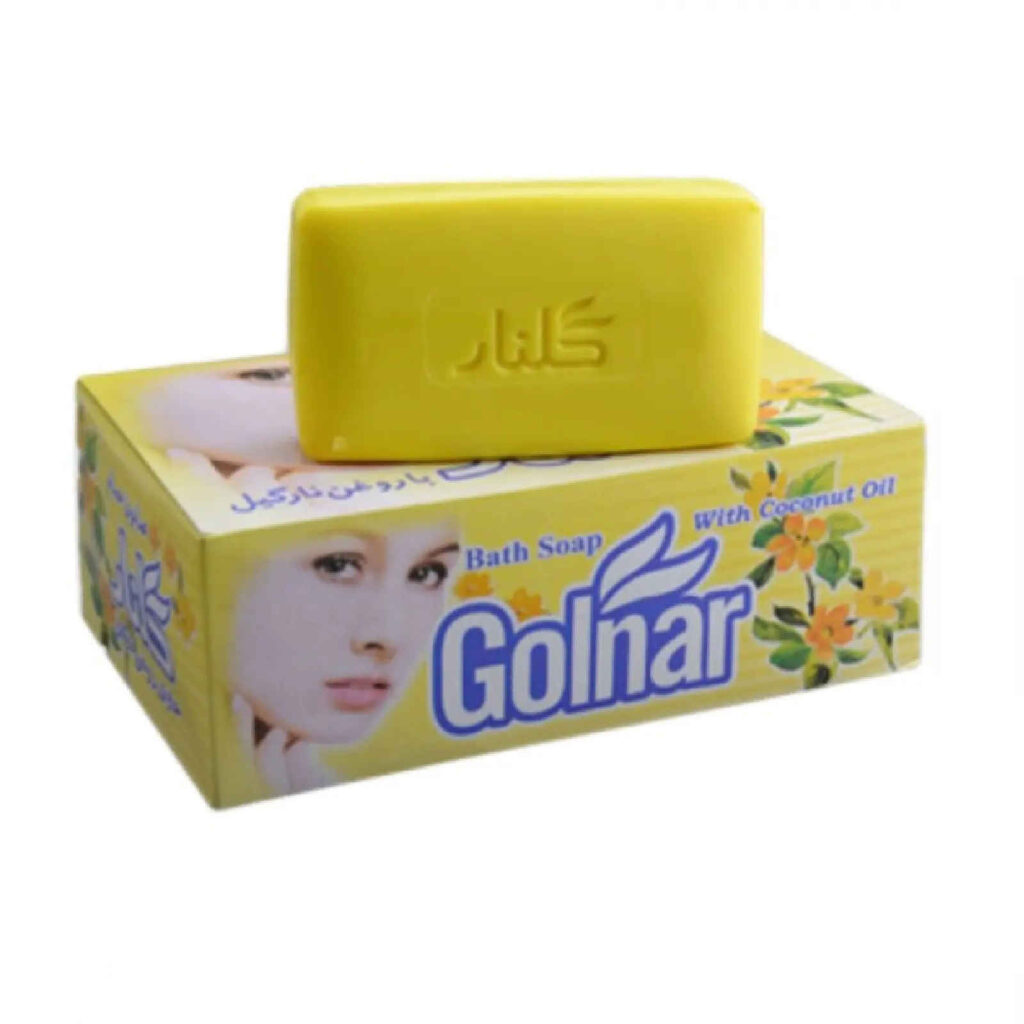 Savon Golnar à l'Huile de Coco Couleur Jaune (6 Barres)