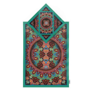 Tapis de Prière Islamique en Velours Léger avec Motif Eslimi
