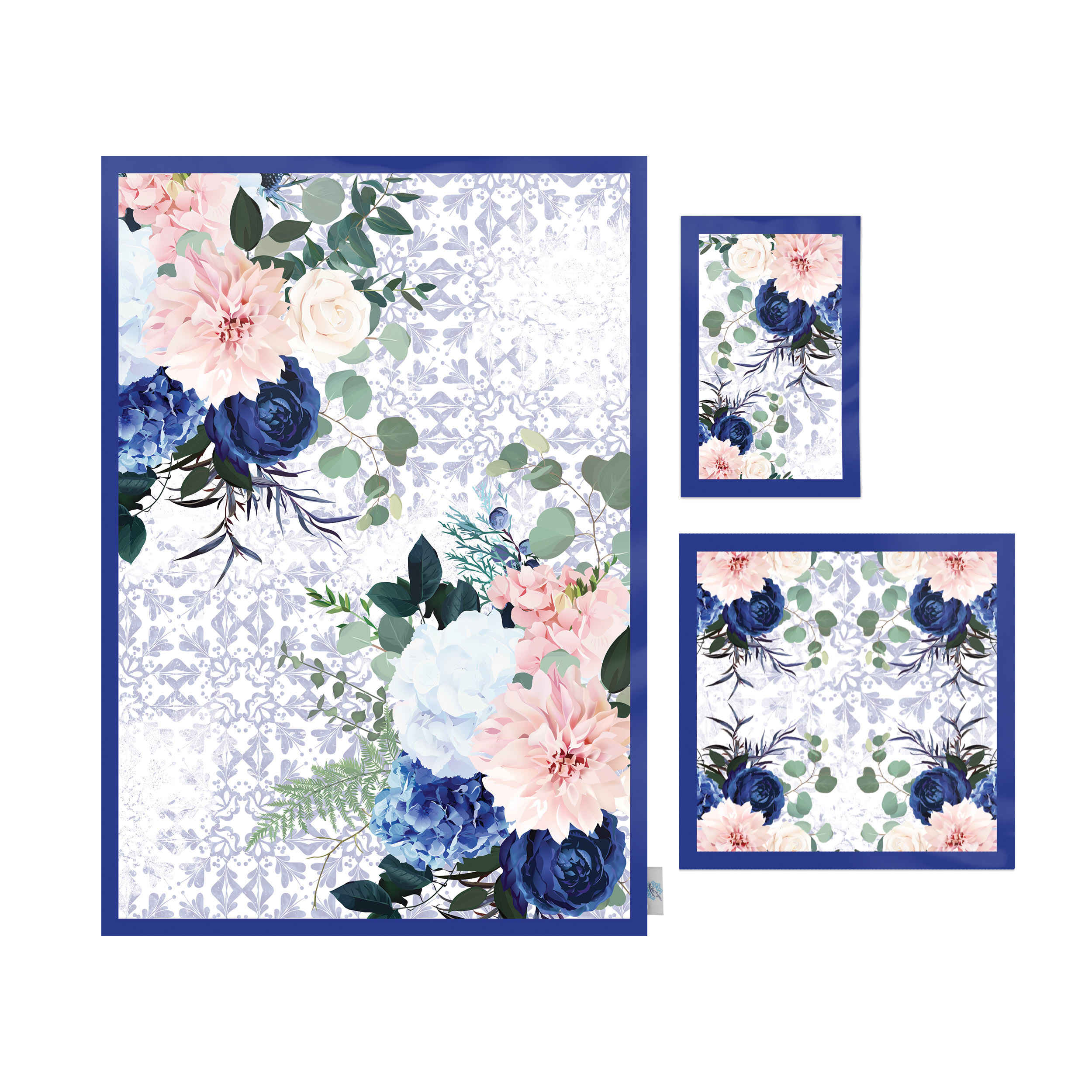 Tapis de Prière Islamique en Velours Léger avec Motif Damassé