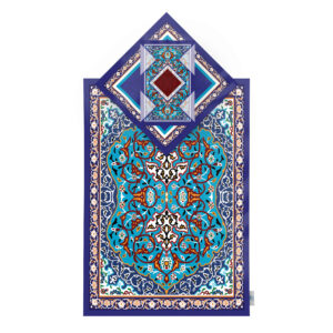 Tapis de Prière Islamique en Velours Léger avec Style Traditionnel