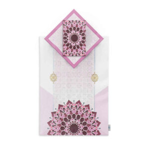 Tapis de Prière Islamique en Velours avec Motif Grandes Fleurs