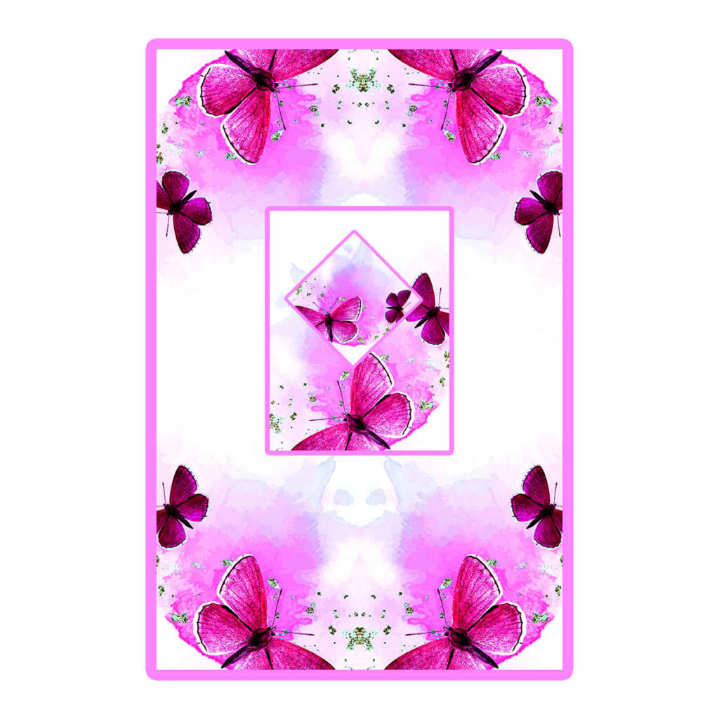 Tapis de Prière Islamique en Velours avec Motif Papillon Rose