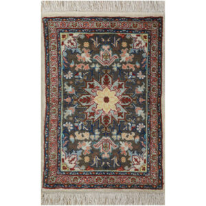 Tapis de prière persan authentique noué à la main et luxueux Sajada Haris