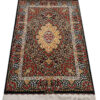 Tapis de prière persan en soie authentique noué à la main et luxueux Sajada Rahimi