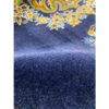 Tapis de prière persan authentique noué à la main et luxueux Sajada Bleu Marine