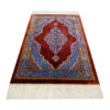 Tapis de prière persan en soie authentique noué à la main et luxueux Sajada