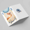 Carte de vœux pliable "Ramadan Kareem" avec pochette