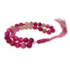 Chapelet islamique en agate rouge avec 33 perles