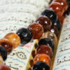 Chapelet islamique en agate brune avec 101 perles