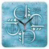 Horloge au Design Islamique avec Calligraphie Imprimée des 4 Qul