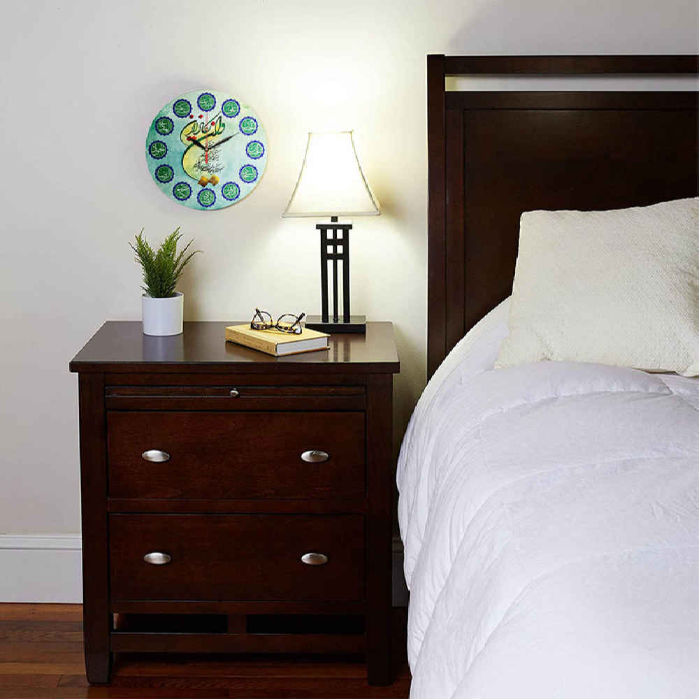 Horloge Style Musulman avec Élégance Imprimée de Wa In Yakad & des Douze Imams