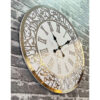 Horloge Murale Islamique avec Calligraphie Wa In Yakad et Chiffres Romains