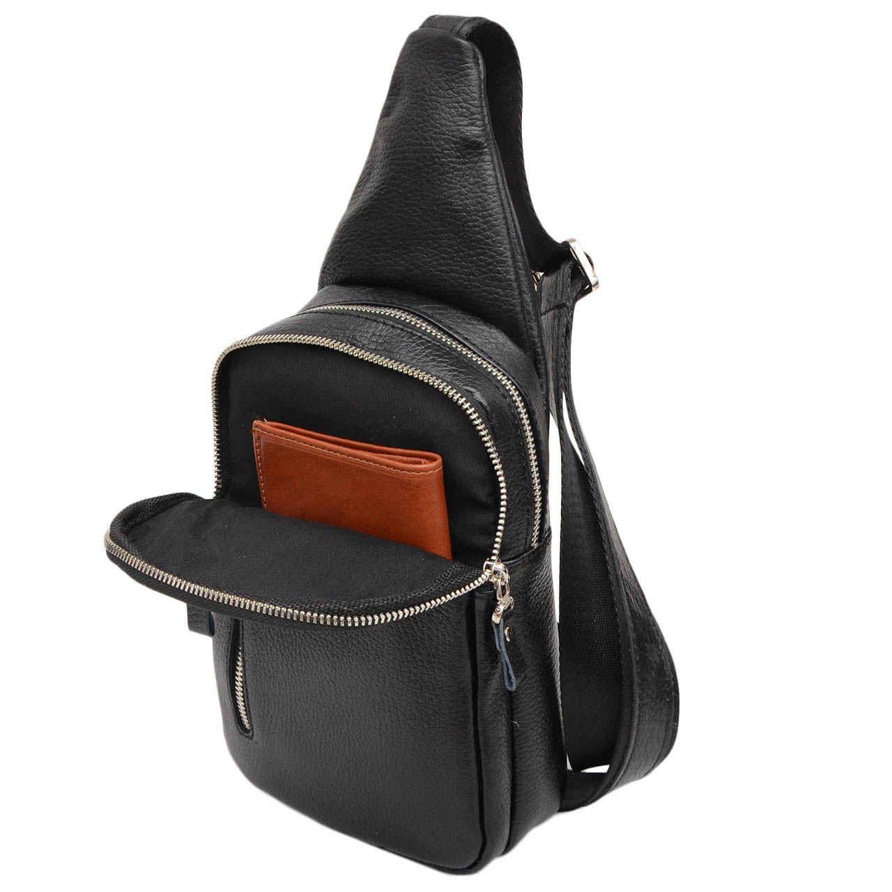 Sac bandoulière en cuir pour hommes et femmes Modèle Crossbody