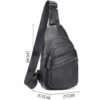 Sac bandoulière en cuir pour hommes et femmes Modèle Fatima