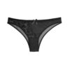 Ensemble de lingerie soutien-gorge en dentelle & string avec nœud décoratif à l'avant