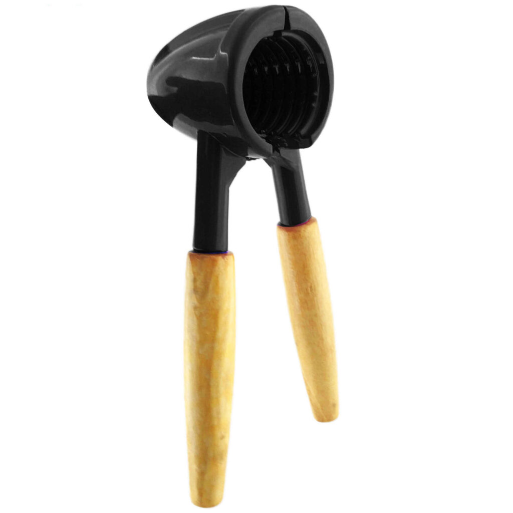 Casse-noix pour noix – Ouvre-noix en métal avec poignée ergonomique en bois pour un craquage facile