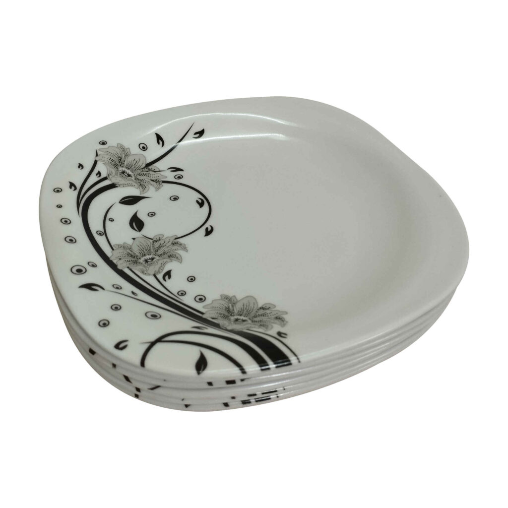 Ensemble de Assiettes en Mélamine - Durables et Incassables (Pack de 6)