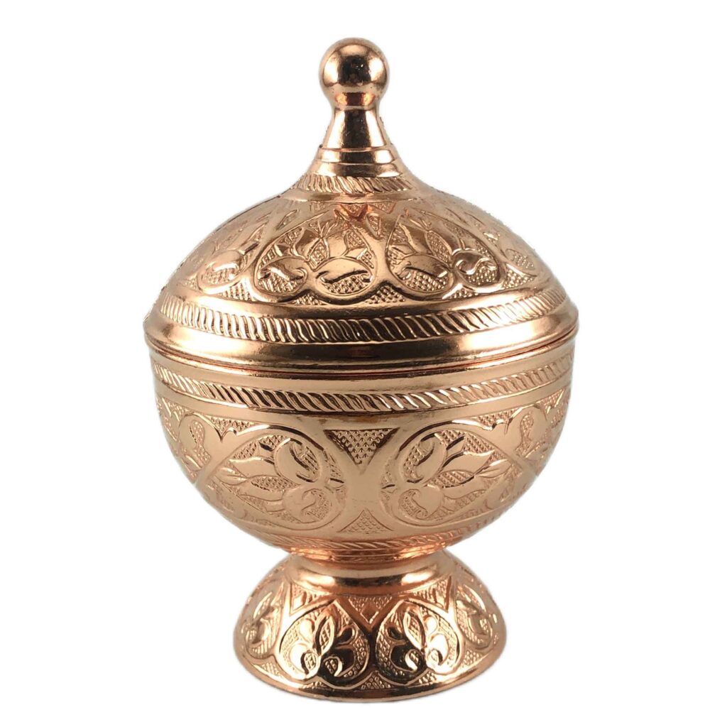 Sucrier en métal avec couvercle chic