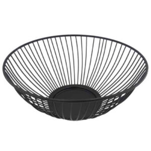 Panier à fruits en fil métallique chic, forme ronde