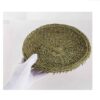 Panier en osier naturel tissé à la main, forme ronde en brun