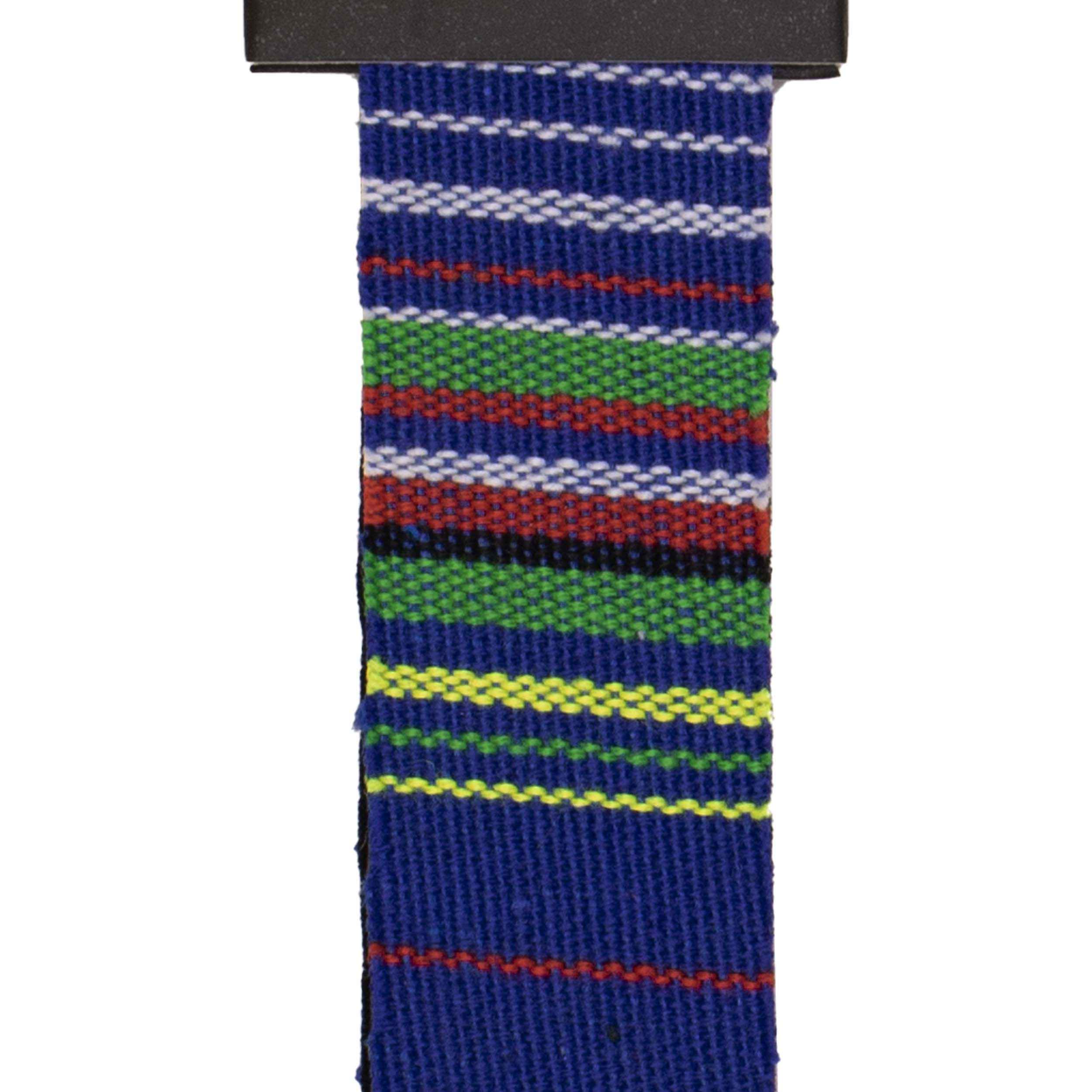 Sangle de lunettes – Tissu néoprène rayé traditionnel