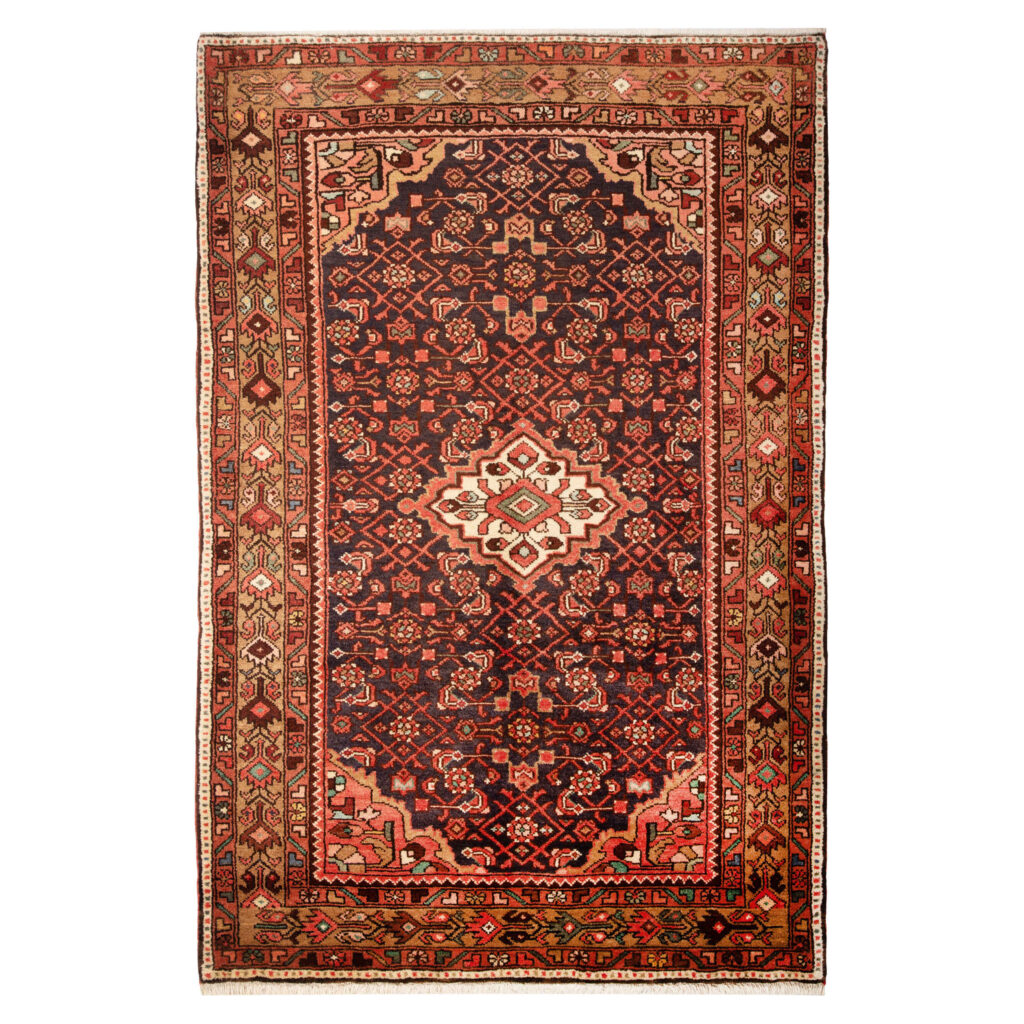 Tapis persan noué à la main chef-d'œuvre Zanjan style traditionnel