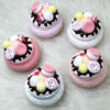 Boîte à bijoux en polyester avec design gourmand modèle Macaron