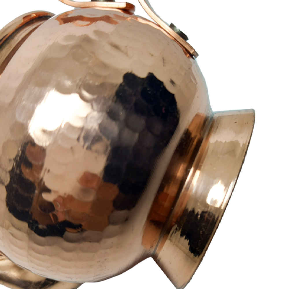 Théière Infuseur de Safran en Cuivre Fabriquée à la Main par Martelage