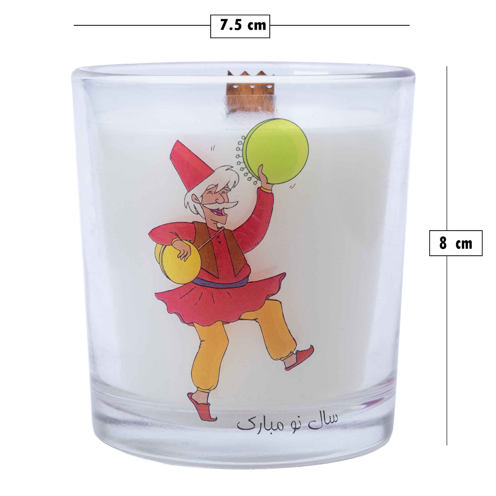 Bougie parfumée en pot – Conçue pour l’agencement Eid et Nowruz (x2)