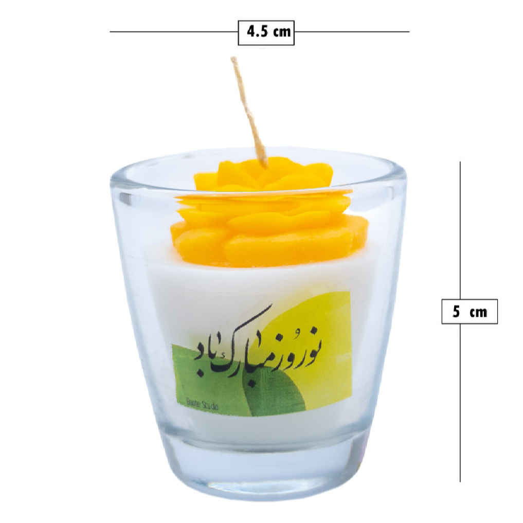 Bougie parfumée en pot – Modèle Taravat pour la déco Haft-Sin (x2)