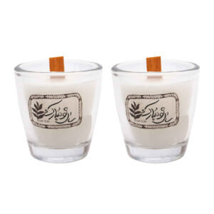 Bougie parfumée en pot – Accent parfait pour la célébration du Nouvel An (x2)