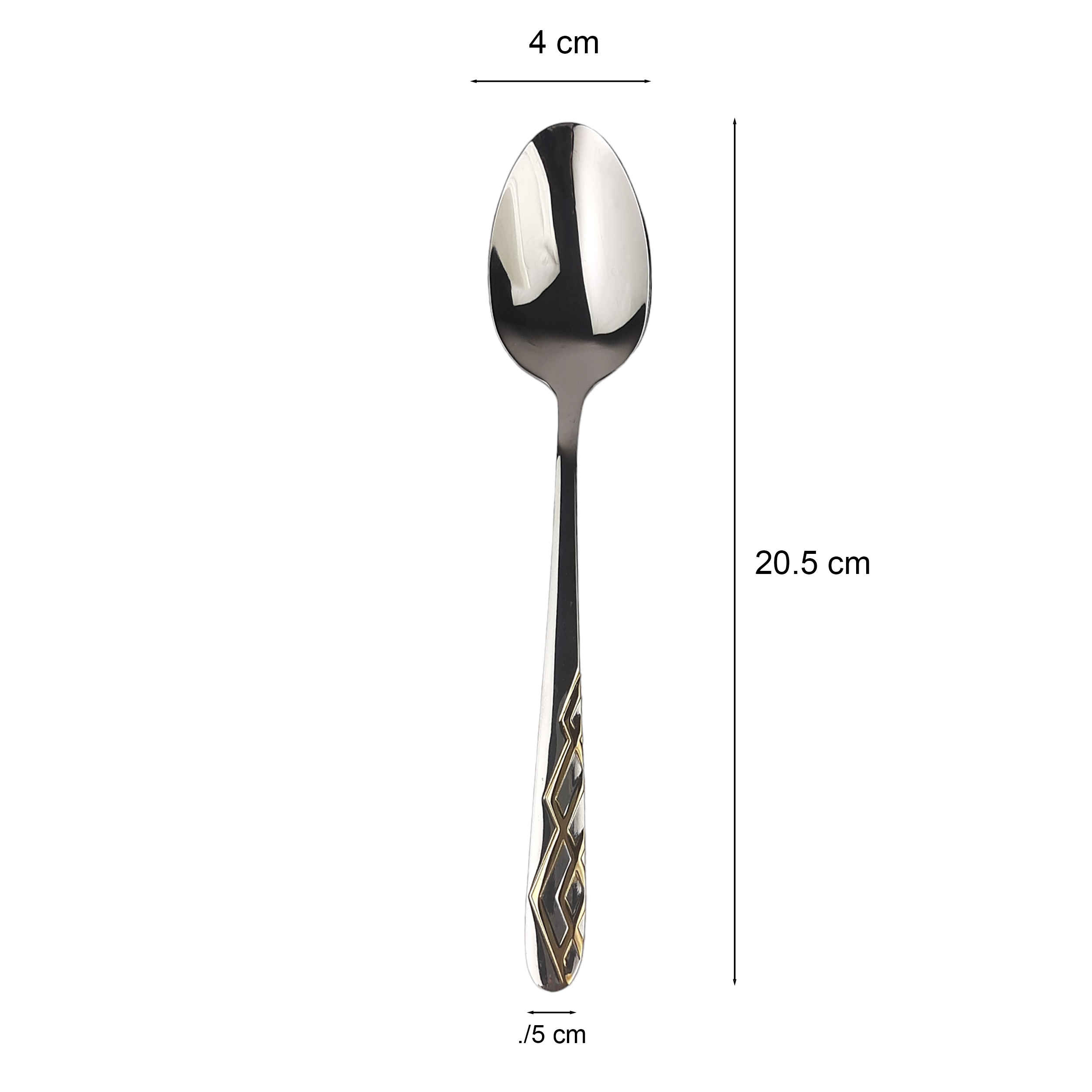 Ensemble de Couverts Cuillères et Fourchettes Design Doré 12 Pièces Modèle Linéaire