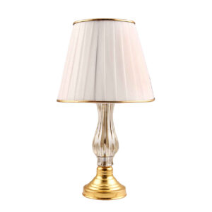 Lampe de table avec abat-jour conique en tissu – modèle Elis