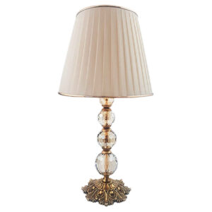 Lampe de table avec abat-jour conique en tissu – modèle Royal