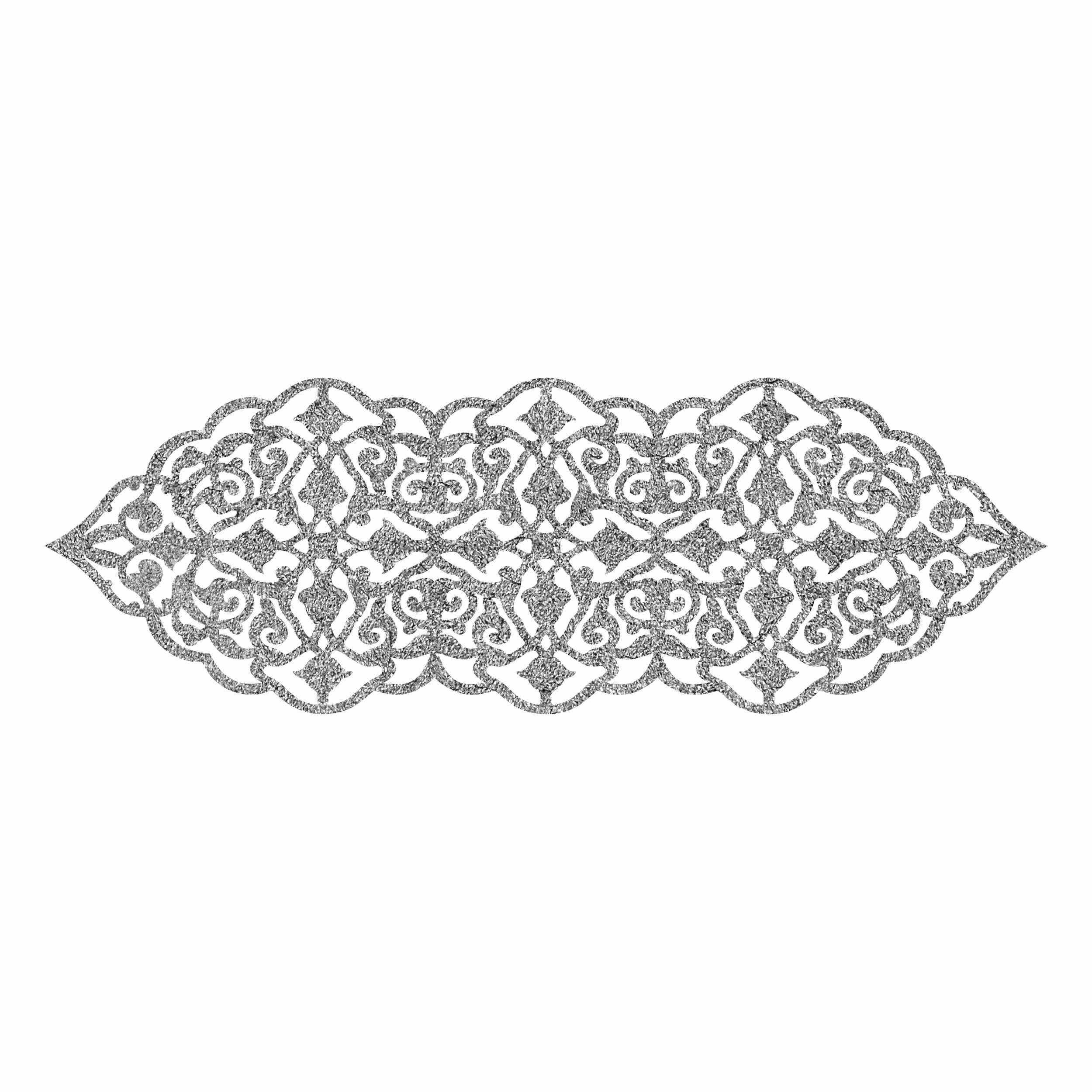 Couverture de Table en Simili Cuir Ornée d’un Design Pailleté Élégant