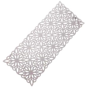 Couverture de Table en Simili Cuir avec Design Chic Pailleté