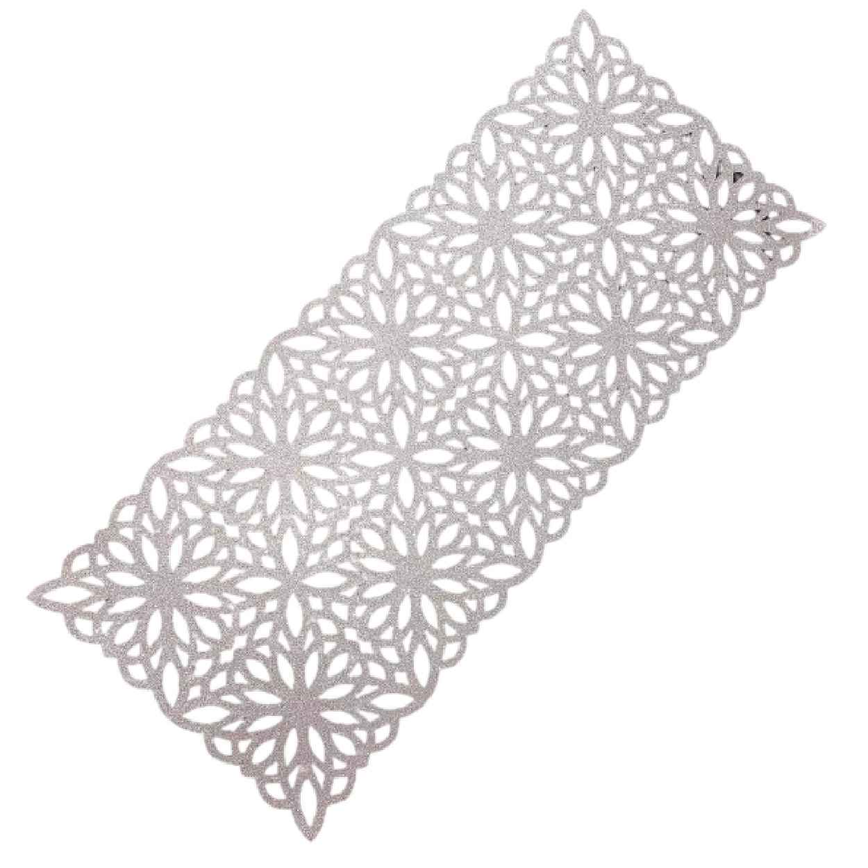 Couverture de Table en Simili Cuir avec Design Chic Pailleté