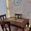 Couverture de Table en Simili Cuir avec Design Chic Pailleté