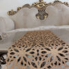 Couverture de Table en Simili Cuir avec Design Chic Pailleté
