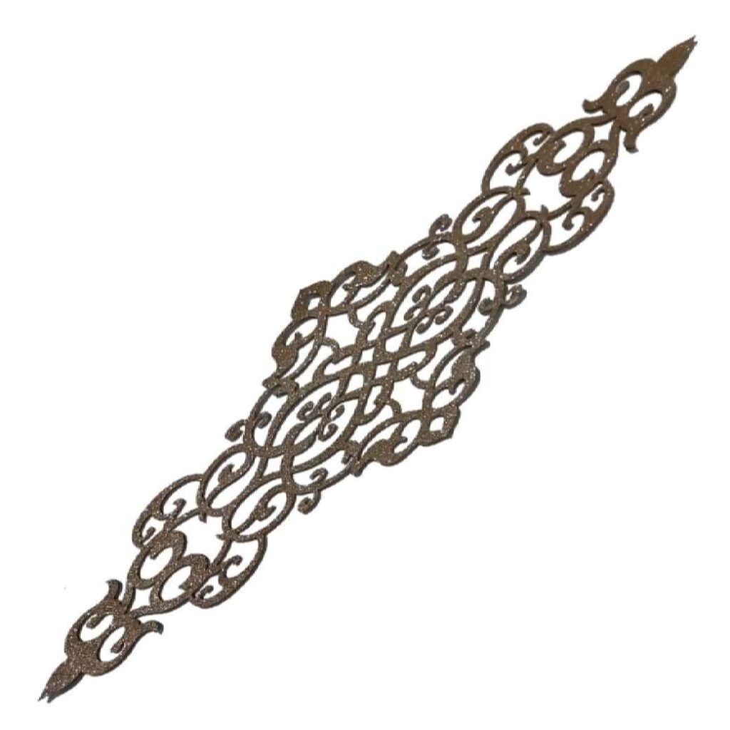 Couverture de Table en Simili Cuir avec Design Pailleté Délicat