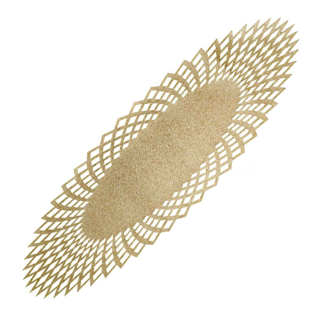 Couverture de Table en Simili Cuir avec Design Élégant Pailleté