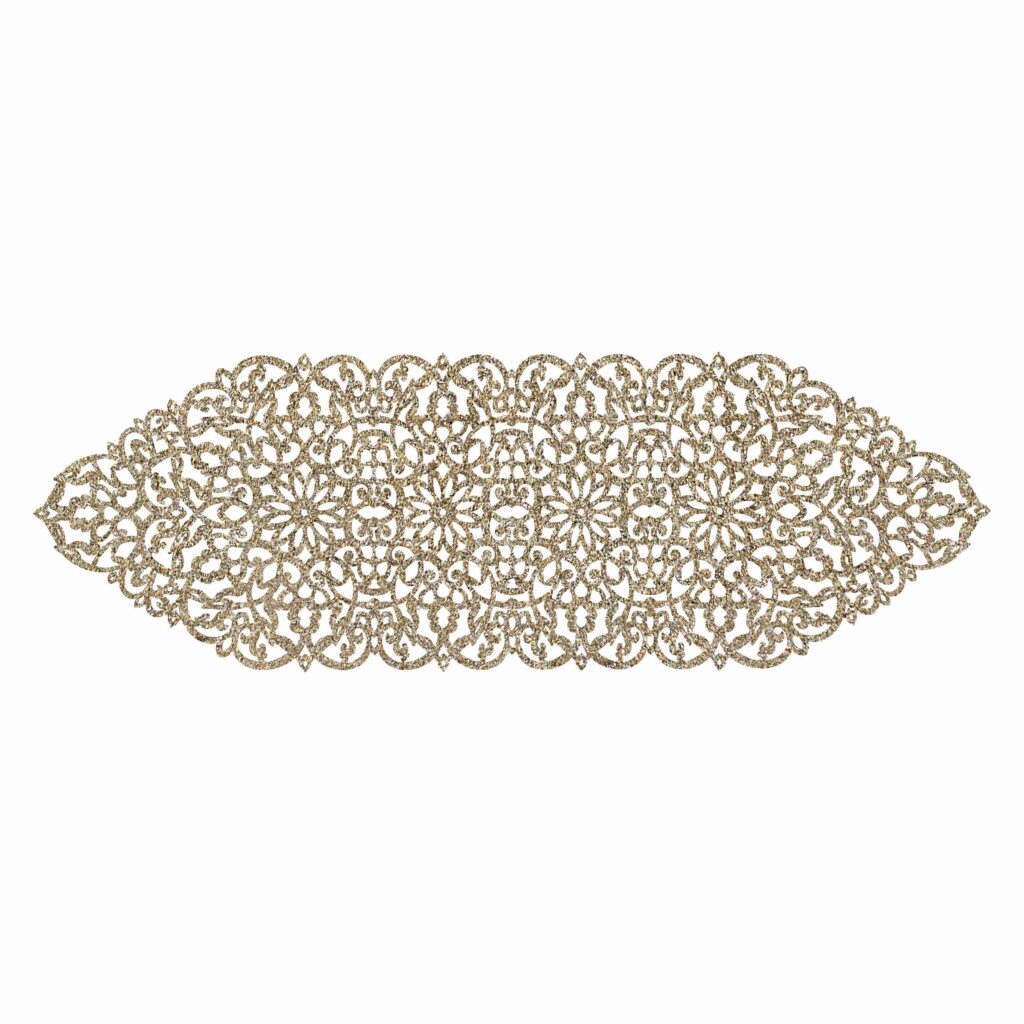 Couverture de Table en Simili Cuir avec Design Moderne Pailleté