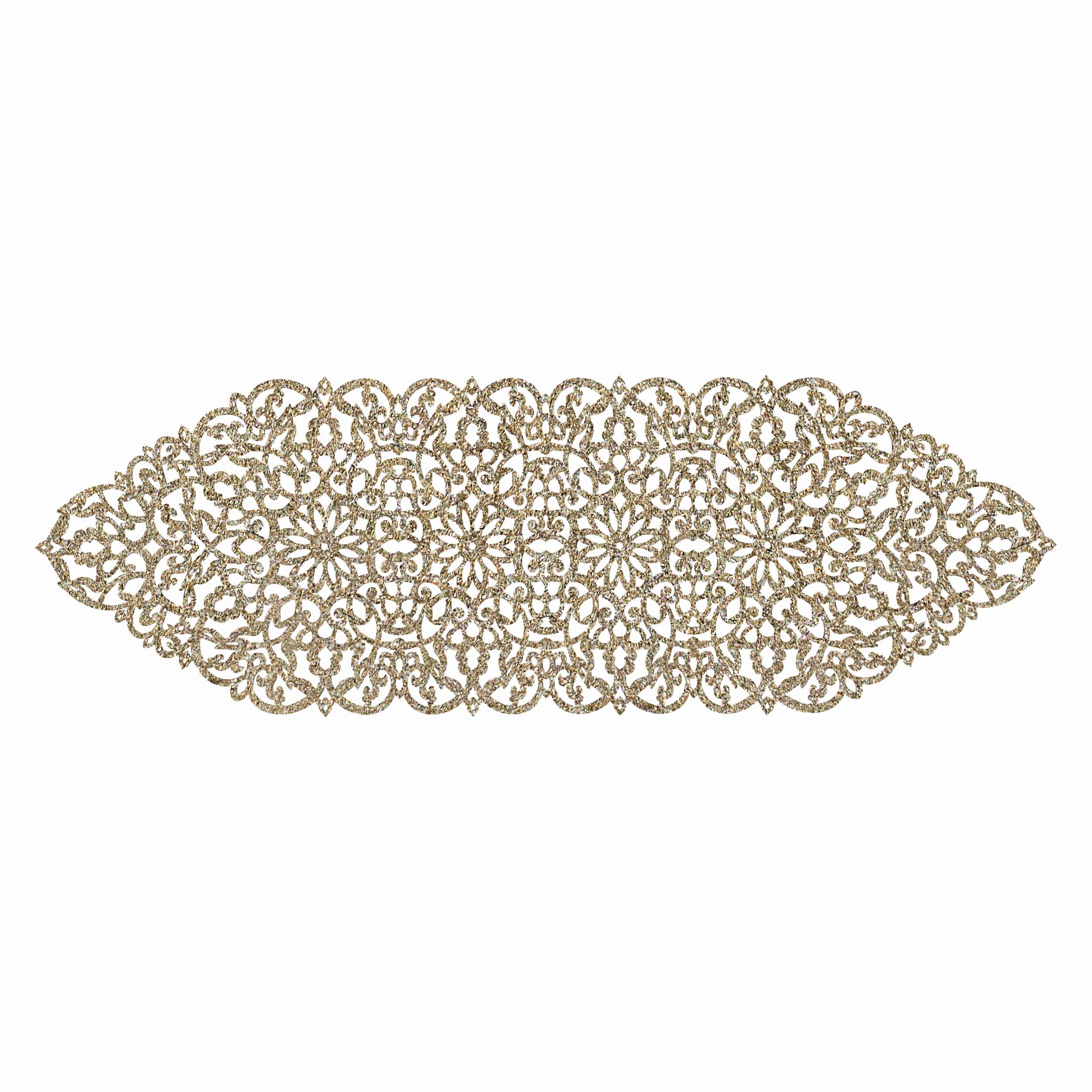 Couverture de Table en Simili Cuir avec Design Moderne Pailleté