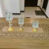 Couverture de Table en Simili Cuir Rectangulaire Chic avec Paillettes