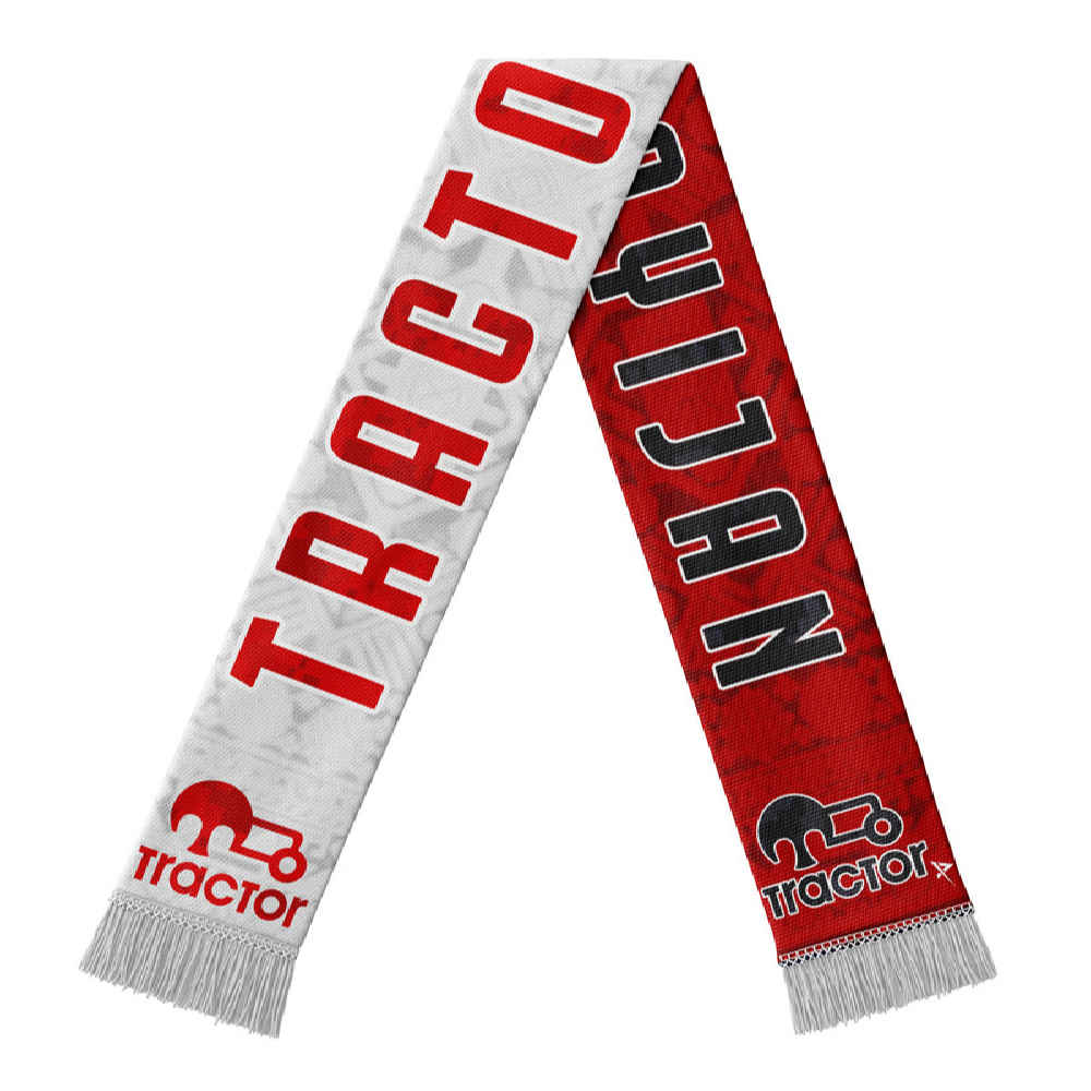 Foulard fan du club de football Tractor – Rouge et blanc