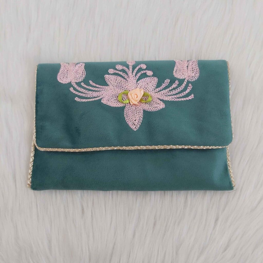 Tapis de prière de voyage pour musulman taille poche et portable Sajada Brodé